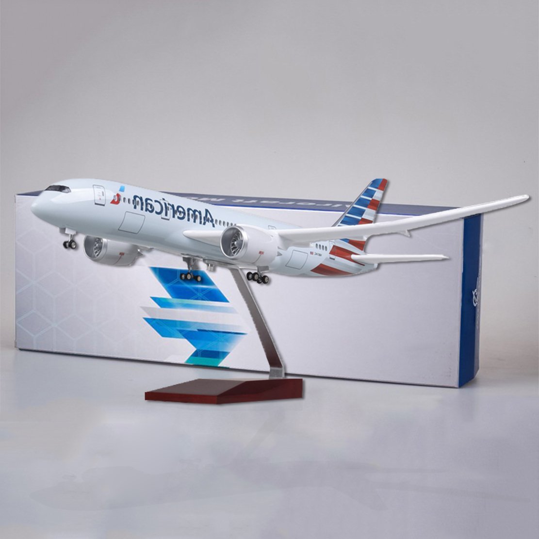 1:130 American Airlines Boeing 787 Airplane Model 18" Decoration & Gift (LED) - Image 3