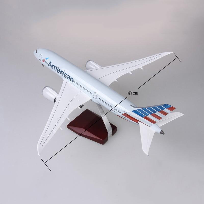 1:130 American Airlines Boeing 787 Airplane Model 18" Decoration & Gift (LED) - Image 10