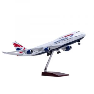 1:150 British Airways Boeing 747 Airplane Model 18” Decoration & Gift (LED)