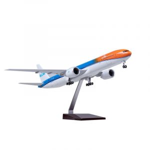 1:150 ''Orange Pride'' KLM Royal Dutch Airlines Boeing 777-300ER Airplane Model 18” Decoration & Gift