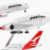 Qantas Airlines Airbus A380 Airplane Model