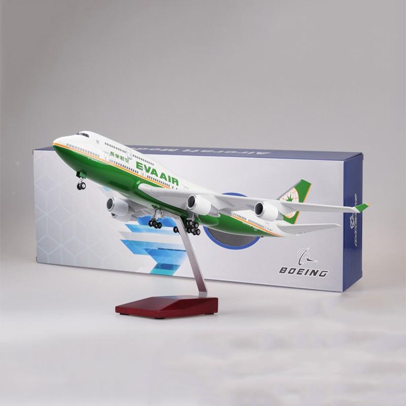1:150 Taiwan Eva Air Boeing 747 Airplane Model 18” Decoration & Gift - Image 3