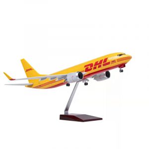1:85 DHL Boeing 737-800 Airplane Model 18” Decoration & Gift (LED)