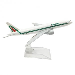 1:400 Alitalia Metal Boeing 777 Airplane Metal Diecast Model