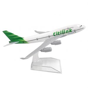 1:400 Citilink Indonesia Green Boeing 747 Green Airplane Metal Diecast Model