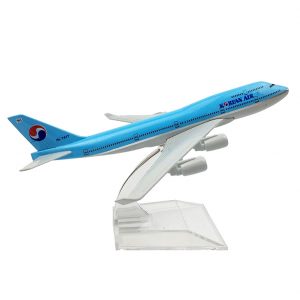1:400 Korean Air Boeing 747 Airplane Metal Diecast Model