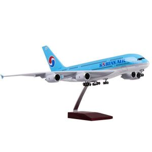 1:160 Korean Air Airbus 380 Airplane Model 18” Decoration & Gift