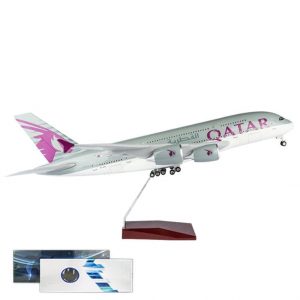 1:160 Qatar Airways Airbus 380 Airplane Model 18” Decoration & Gift
