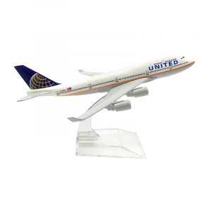 1:400 United Airlines Boeing 747 Airplane Metal Diecast Model