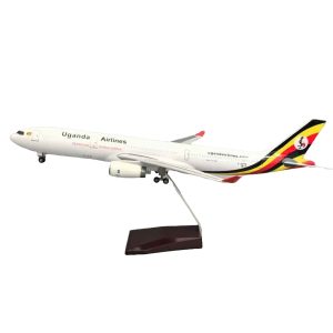 1:135 Uganda Airlines Airbus A330 Airplane Model