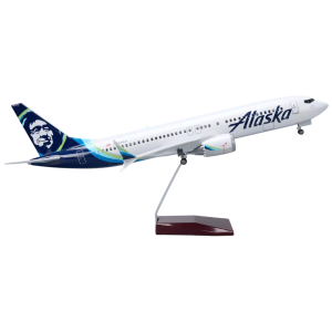 1:100 Alaska Airlines Boeing 737 MAX Classic Livery Airplane Model